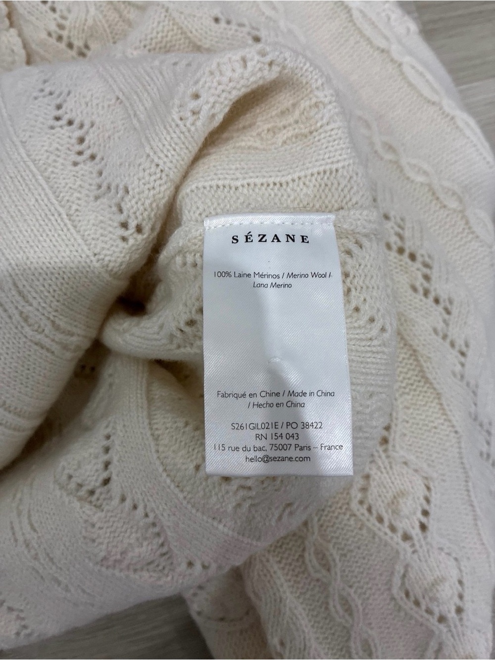 Sezane x sea ny aurelie cardigan large - Picture 4 of 6